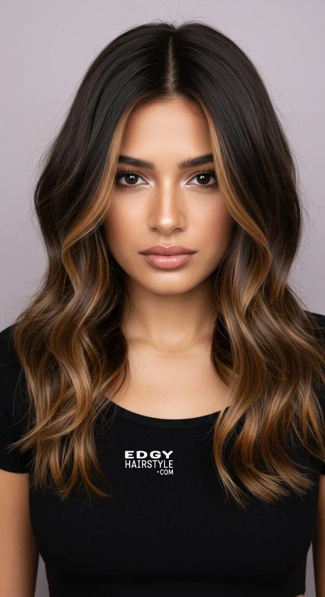 11. Toffee Brunette Balayage | 15 Brunette Balayage Ideas To Refresh Your Look