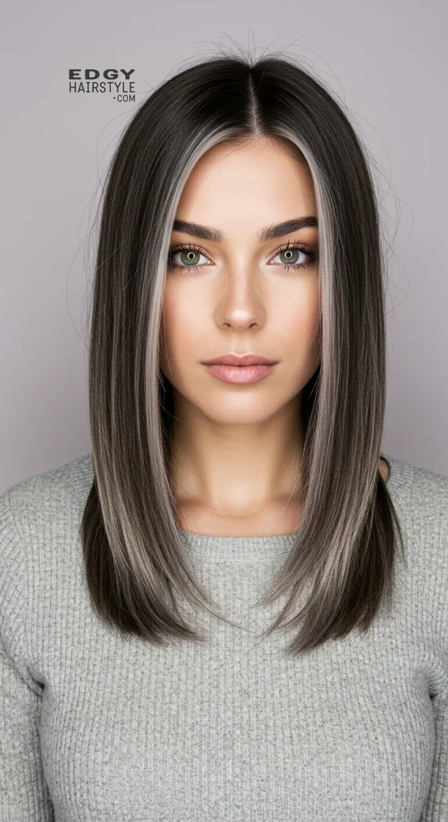 2. Ashy Brunette Balayage | 15 Brunette Balayage Ideas To Refresh Your Look