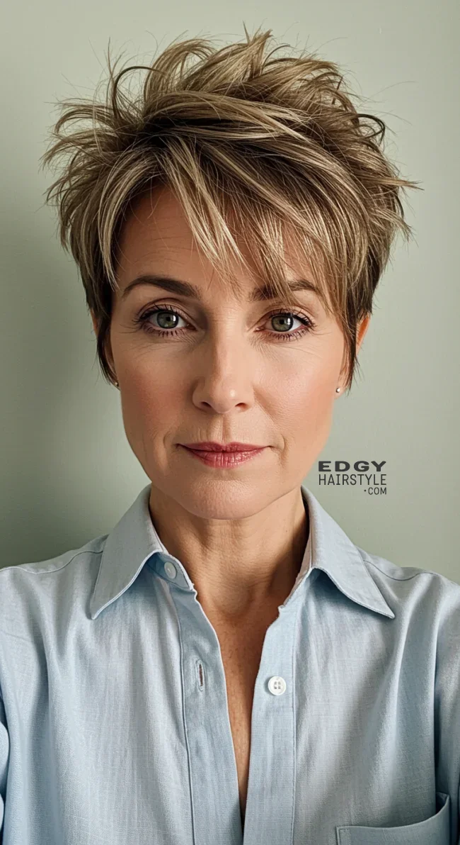 13. Tousled Pixie Cut | Pixie Hairstyles For Women Over 50: Timeless And Trendy Styles