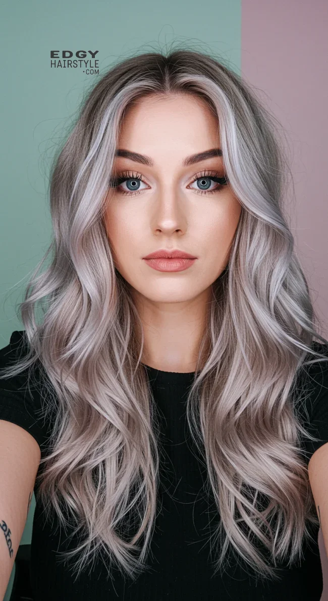 8. Silver Fox Balayage | Reverse Balayage For Grey Hair: Embracing Natural Beauty