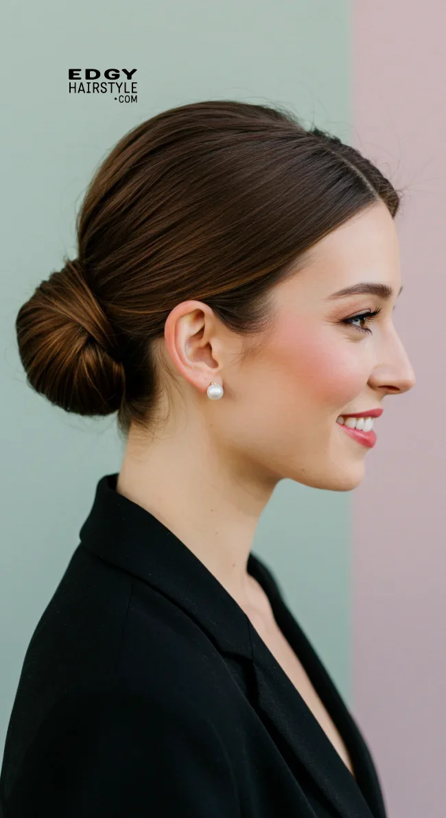 1. Low Bun | Simple Bun Hairstyles: Effortless Elegance For Every Occasion