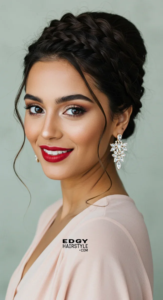 3. Braided Bun | Simple Bun Hairstyles: Effortless Elegance For Every Occasion