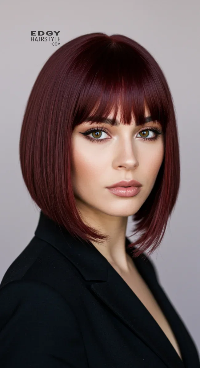 5. Straight Layered Bob | Layered Bob Hairstyles: Unlocking The Trendiest Looks