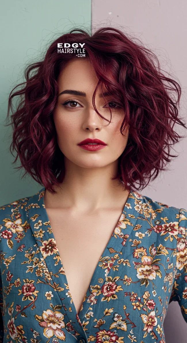 7. Curly Layered Bob | Layered Bob Hairstyles: Unlocking The Trendiest Looks