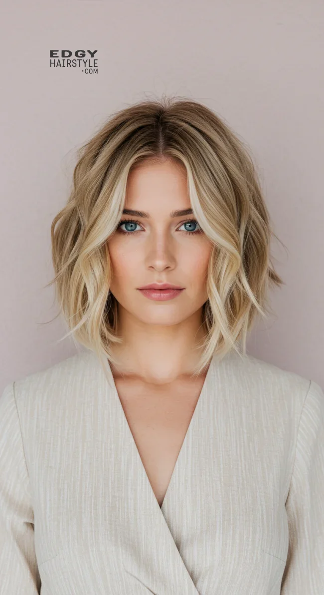 4. Wavy Layered Bob | Layered Bob Hairstyles: Unlocking The Trendiest Looks