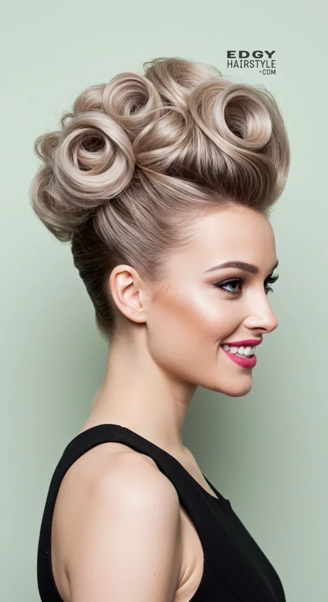 15. Elegant Mohawk Updo | Bold And Trendy: Mohawk Hairstyles In Modern Fashion