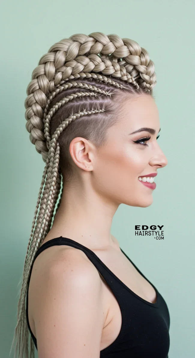 4. Braided Mohawk | Bold And Trendy: Mohawk Hairstyles In Modern Fashion