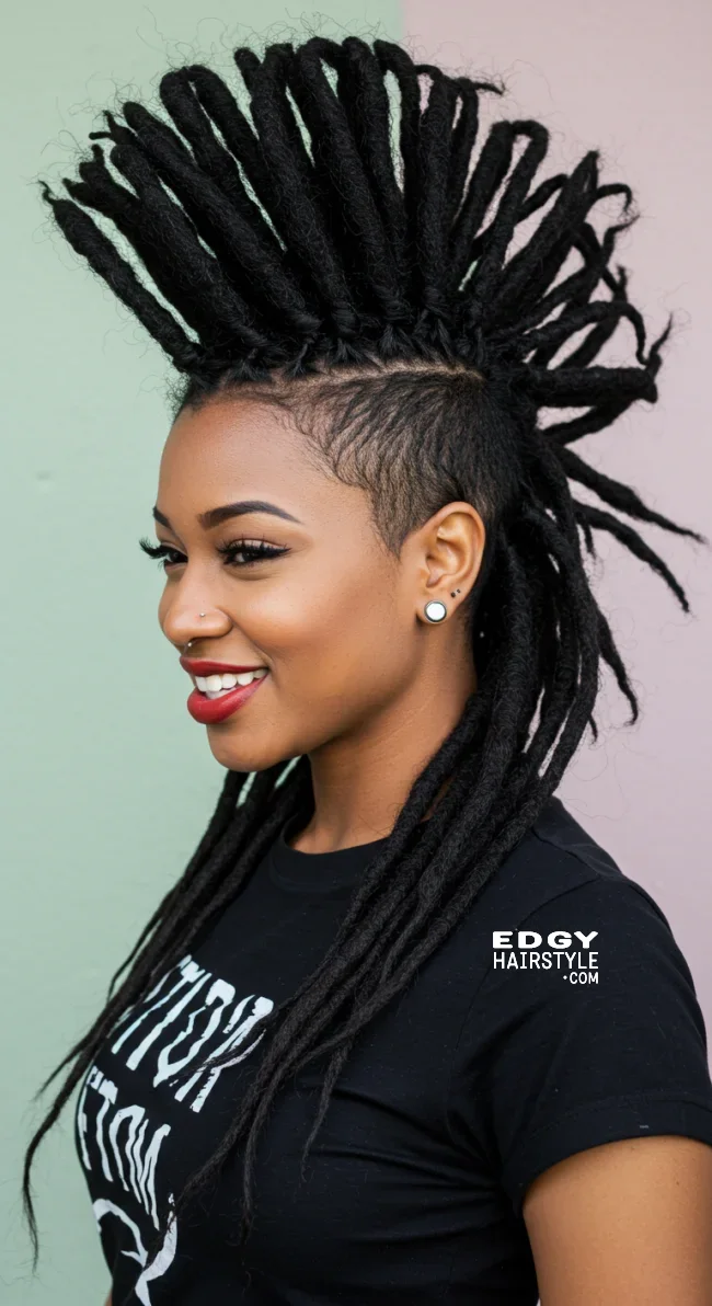 10. Dreadlock Mohawk | Bold And Trendy: Mohawk Hairstyles In Modern Fashion