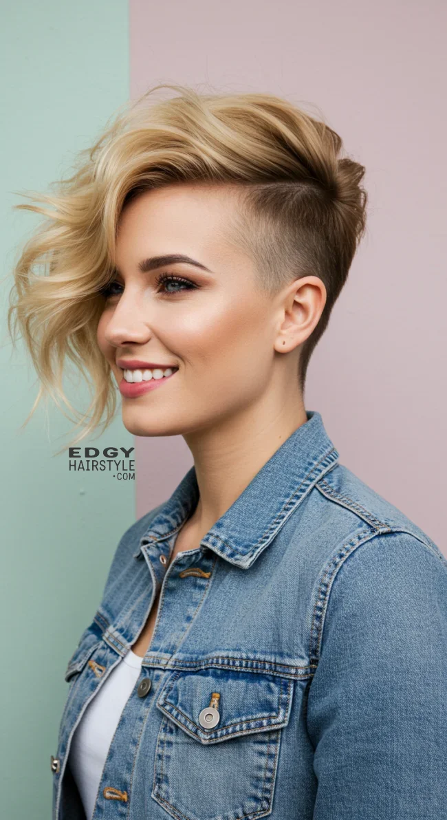 11. Side-Swept Mohawk | Bold And Trendy: Mohawk Hairstyles In Modern Fashion