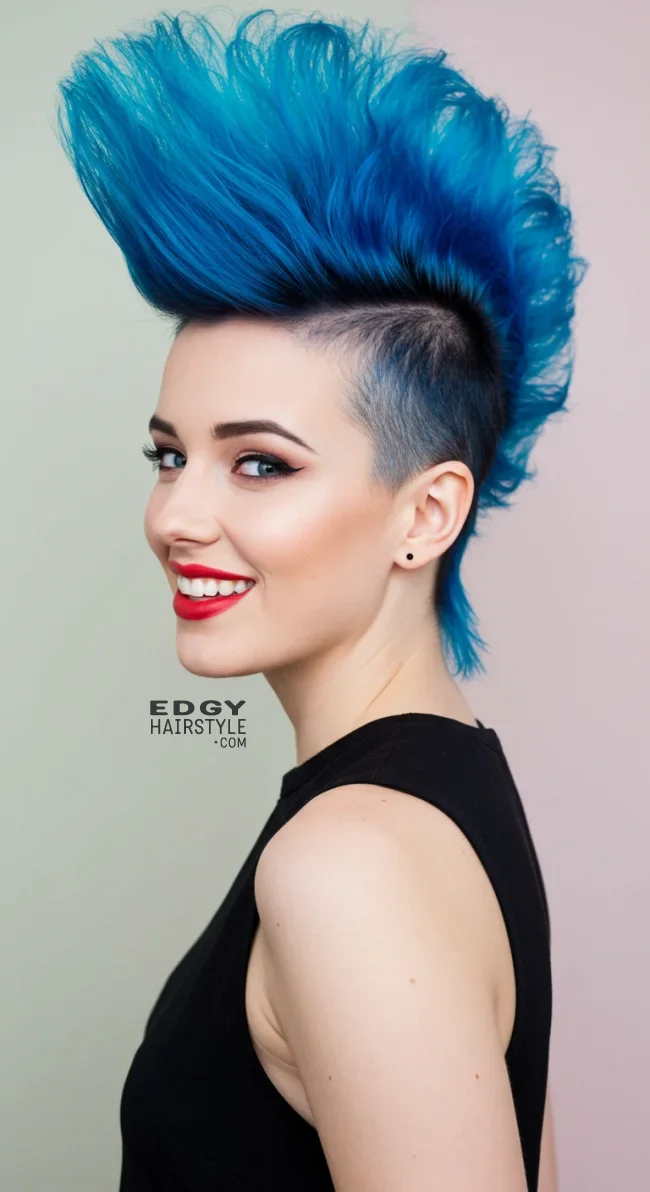 13. Colored Mohawk | Bold And Trendy: Mohawk Hairstyles In Modern Fashion