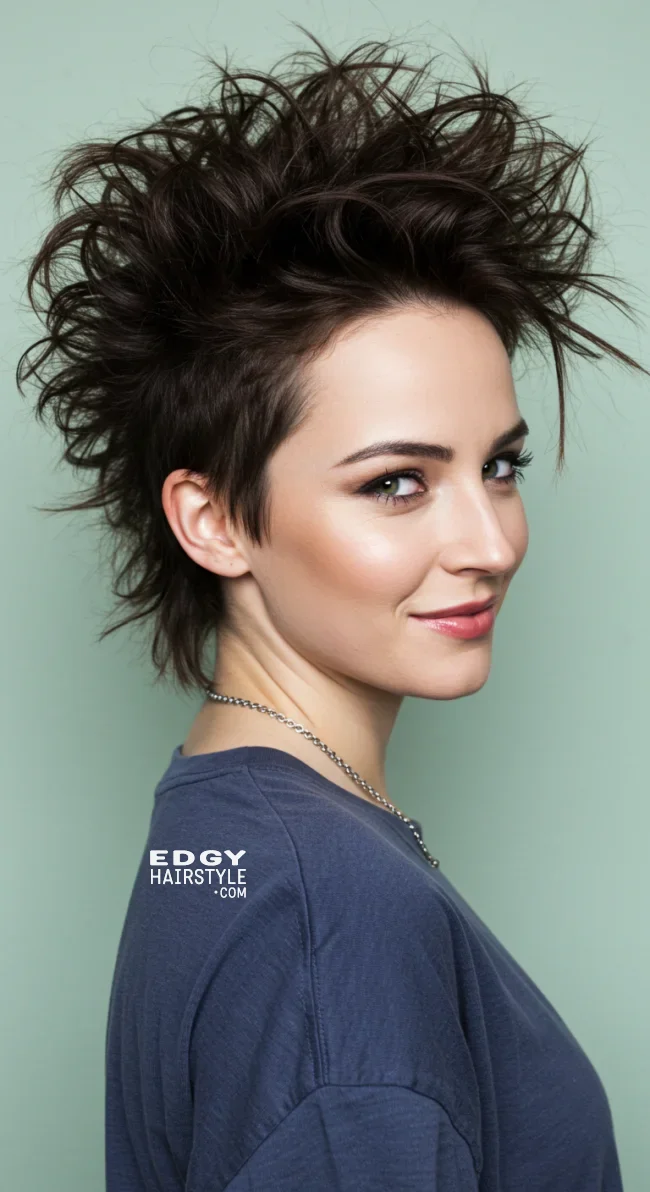 12. Messy Textured Mohawk | Bold And Trendy: Mohawk Hairstyles In Modern Fashion