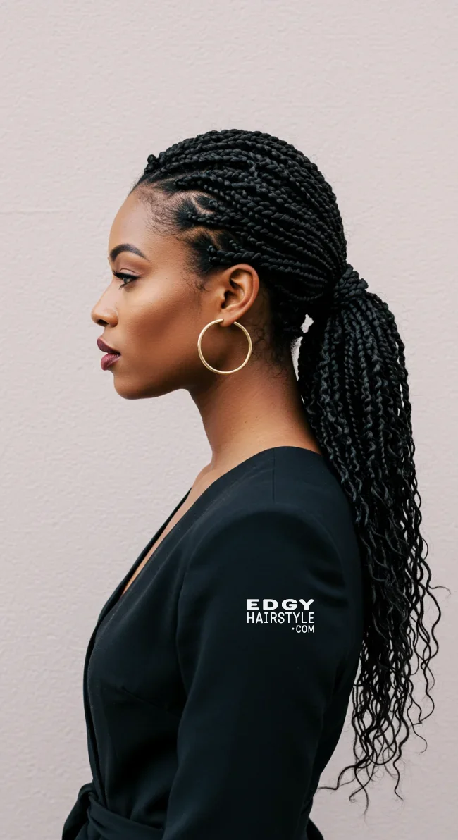 11. Twisted Ponytail | 15 Stunning Ponytail Hairstyles For Black Women