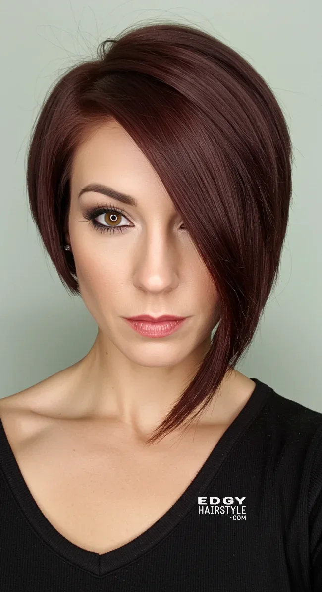 7. Asymmetrical Bob | Hairstyles That Make You Look Younger Without Botox