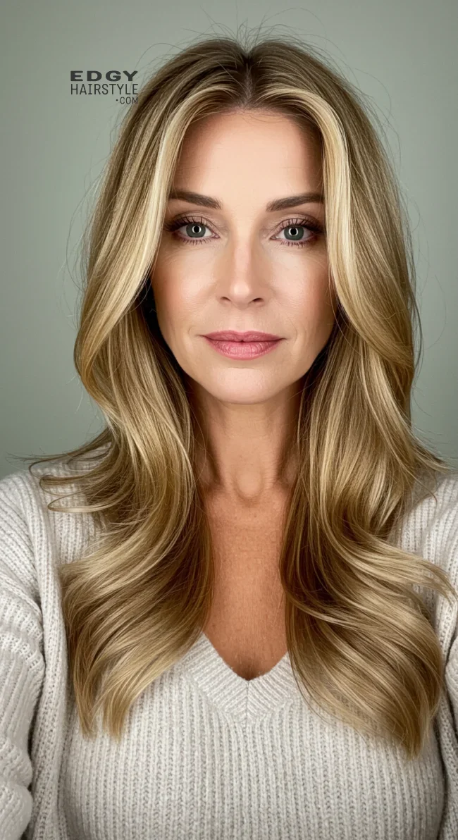 3. Long, Soft Layers | Hairstyles That Make You Look Younger Without Botox