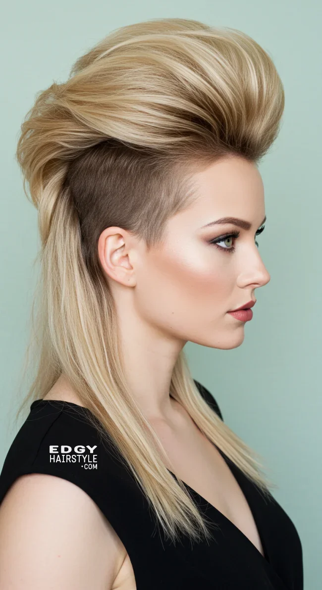 3. Pompadour with Shaved Sides | Explore Long Hair With Shaved Sides Hairstyles