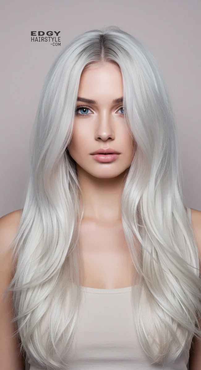 1. Platinum Blonde | 15 Hair Colors For Gray Eyes To Bring Out Your Rare Charm