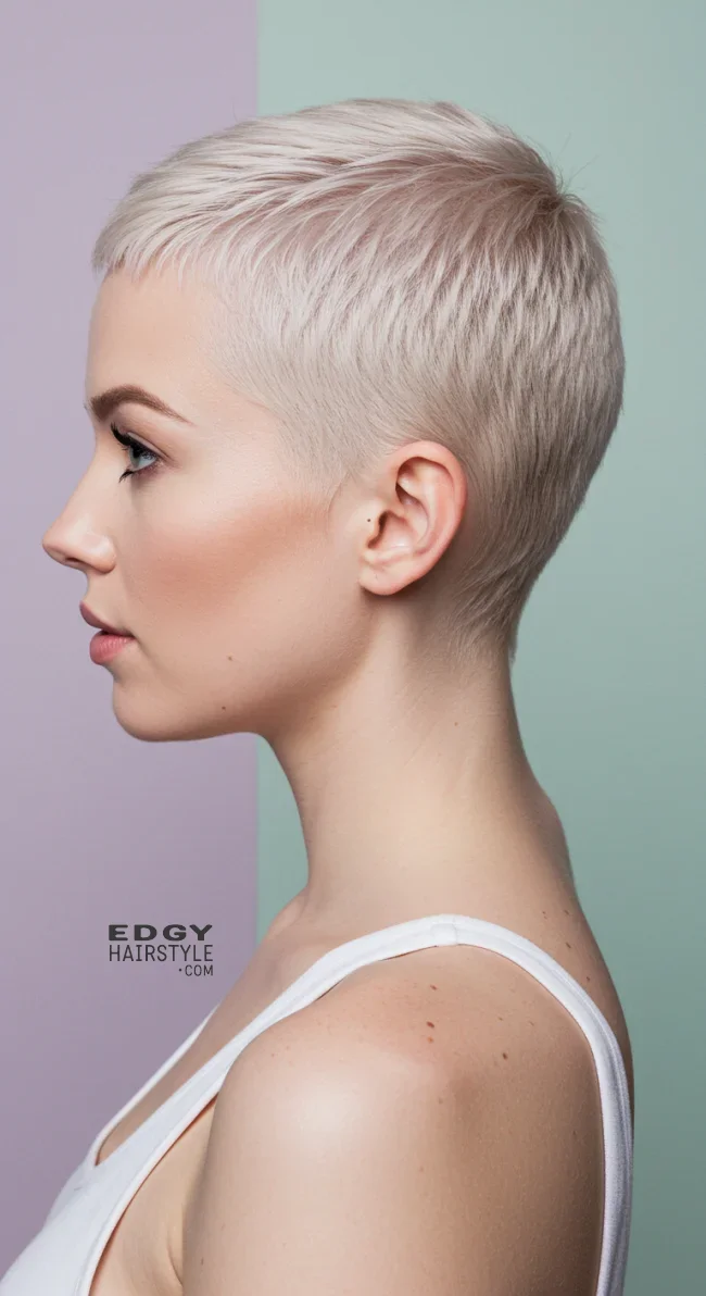 5. Platinum Blonde Buzz Cut | Bold And Beautiful: Embracing The Trend With A Buzz Cut For Women