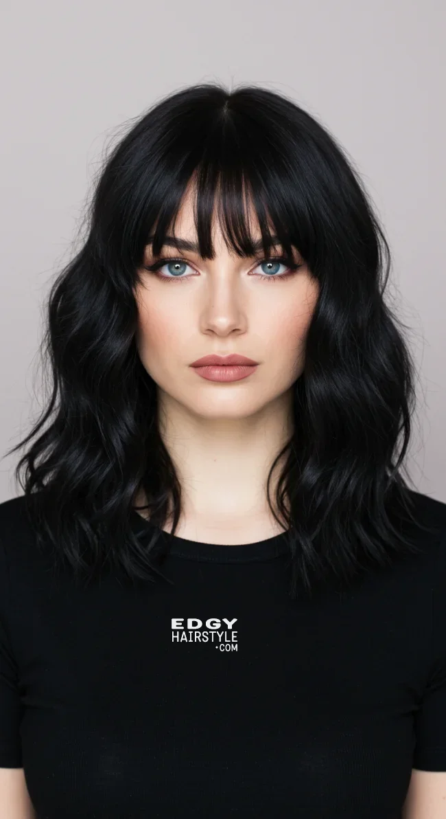 7. Soft Black | 15 Hair Colors For Cool Skin Tones, According To Stylists