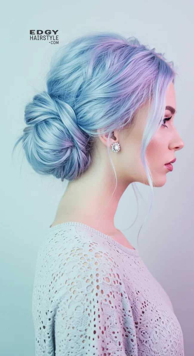 15. Soft Pastel Blue | 15 Hair Colors For Cool Skin Tones, According To Stylists