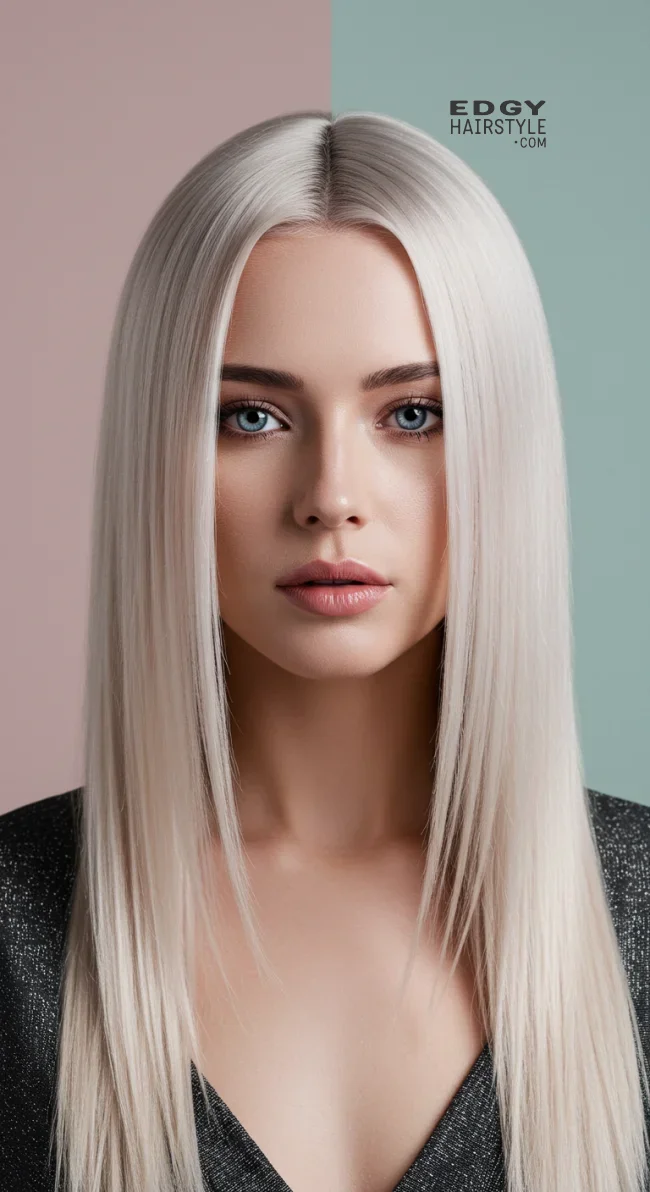 8. Long and Straight with Middle Part | 15 Trendy Hairstyles To Try In 2025