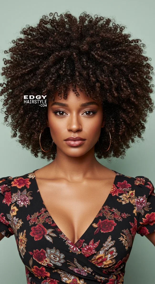 12. Voluminous Curly Afro | 15 Trendy Hairstyles To Try In 2025