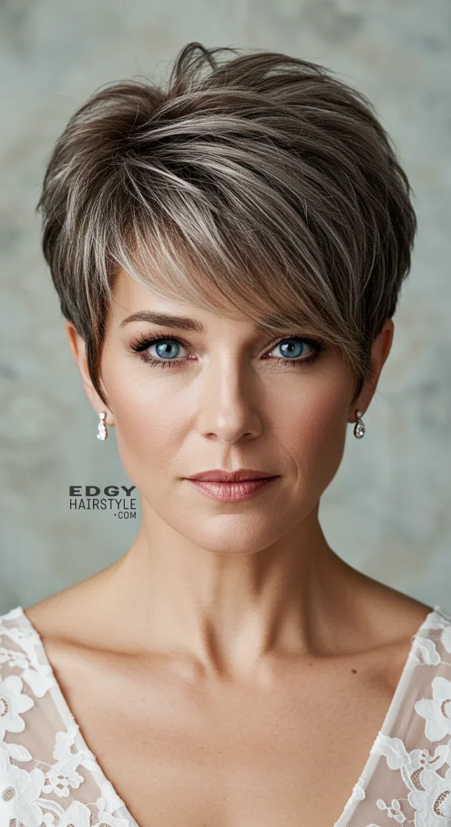 8. Textured Pixie Cut | 15 Gorgeous Mother Of The Bride Hairstyles For A Special Day