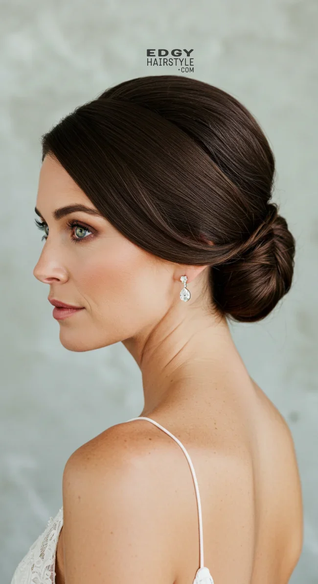 1. Classic Chignon | 15 Gorgeous Mother Of The Bride Hairstyles For A Special Day
