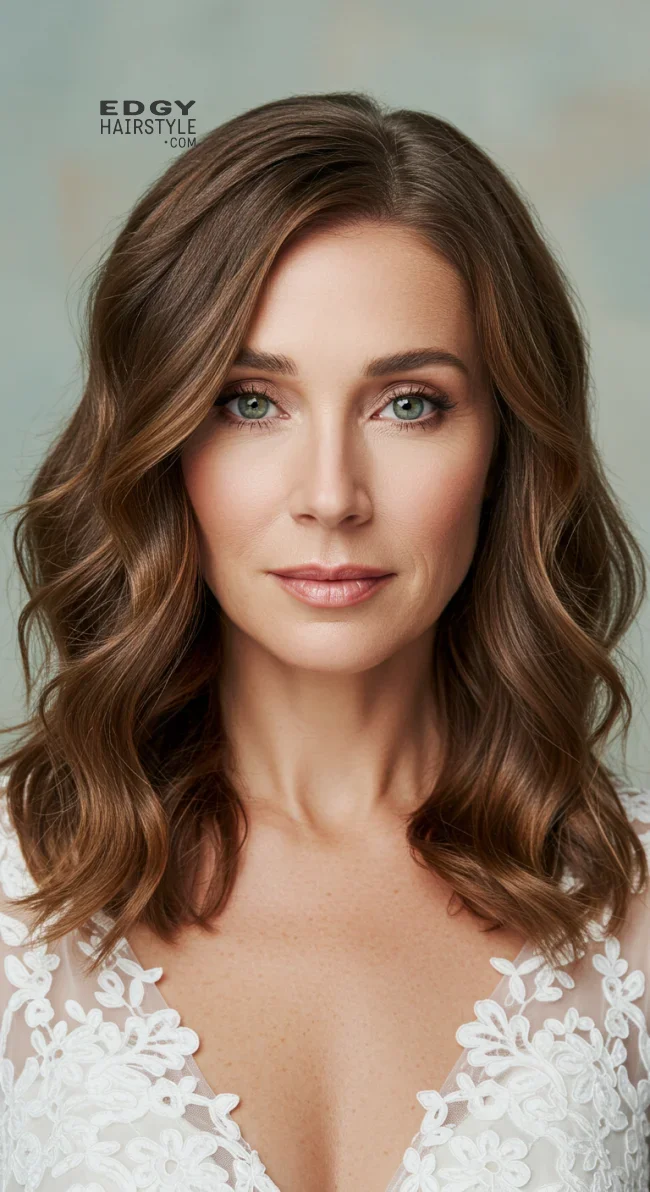 2. Soft Waves With Side Part | 15 Gorgeous Mother Of The Bride Hairstyles For A Special Day