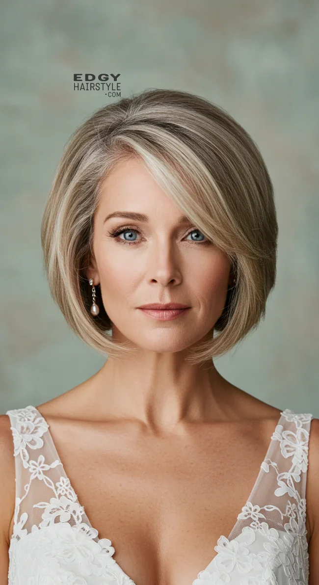 4. Shoulder-Length Layered Bob | 15 Gorgeous Mother Of The Bride Hairstyles For A Special Day