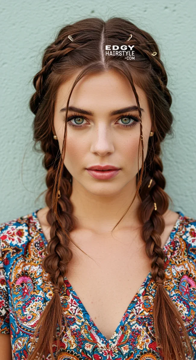 15. Bohemian Braids | 15 Gorgeous Braided Hairstyles For Long Hair