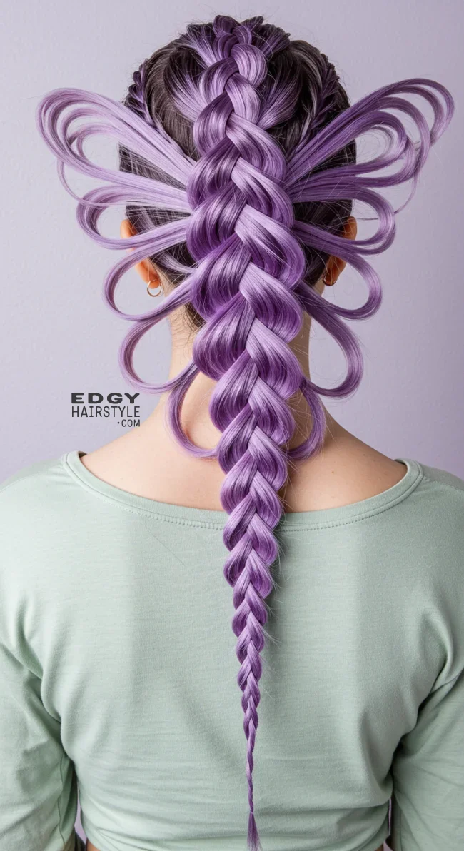 12. Butterfly Braid | 15 Gorgeous Braided Hairstyles For Long Hair