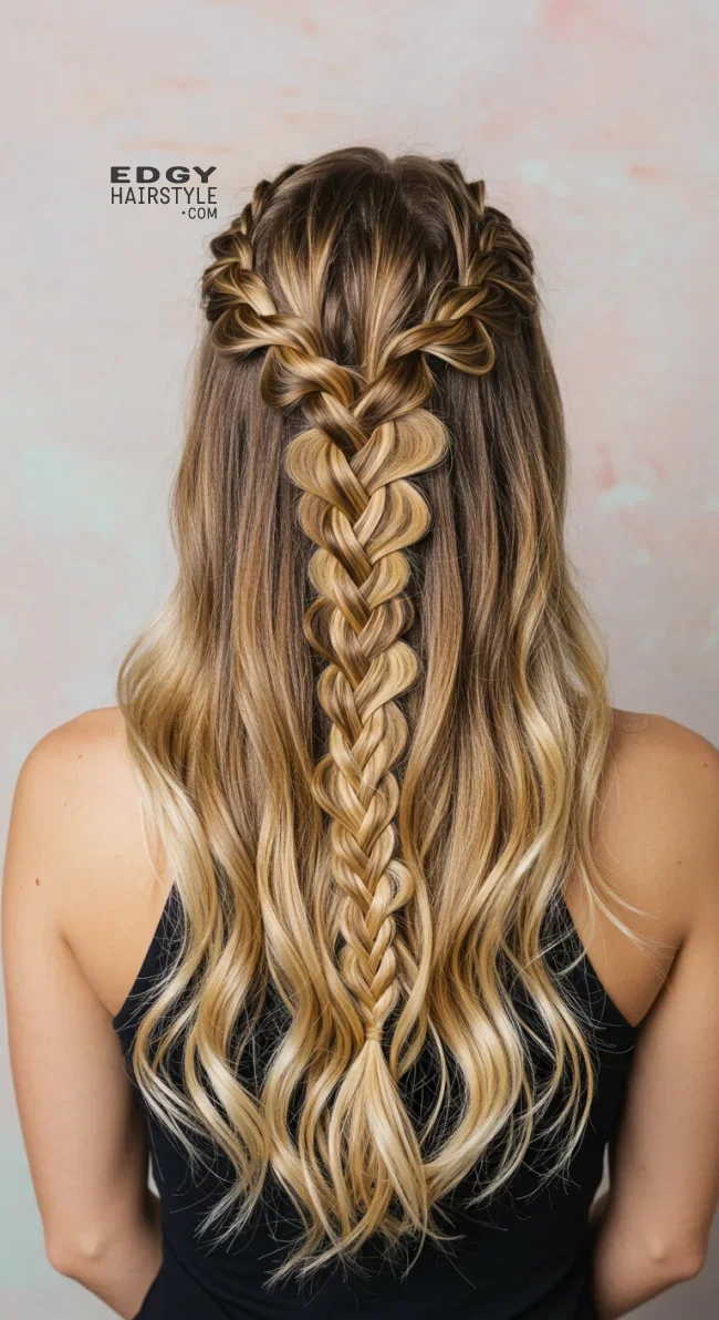 5. Waterfall Braid | 15 Gorgeous Braided Hairstyles For Long Hair