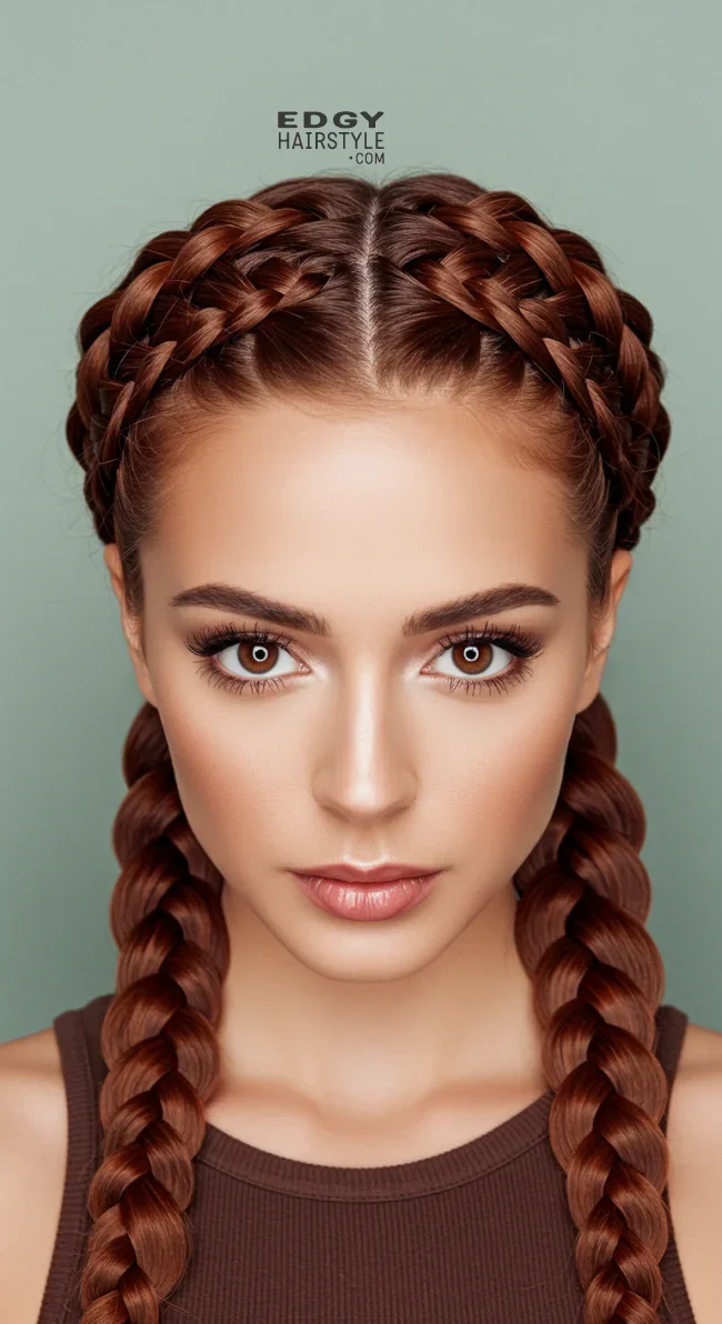 9. Crown Braid | 15 Gorgeous Braided Hairstyles For Long Hair