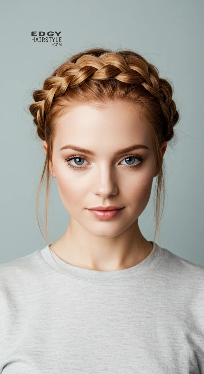 6. Halo Braid | 15 Gorgeous Braided Hairstyles For Long Hair