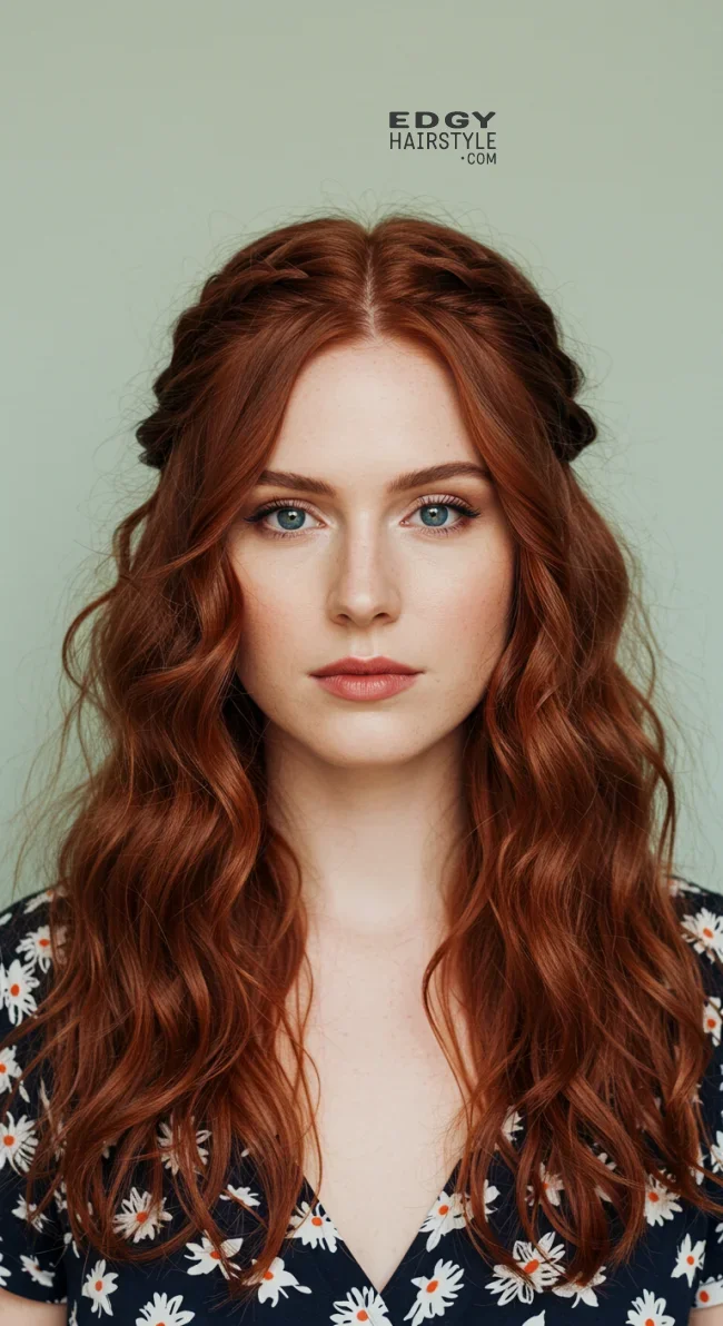 4. Half-Up Half-Down Twist | 15 Easy Step By Step Hair Tutorials For Chic Hairstyles