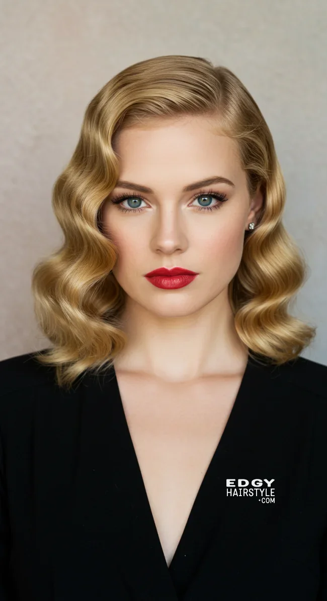 13. Retro Hollywood Waves | 15 Easy Step By Step Hair Tutorials For Chic Hairstyles
