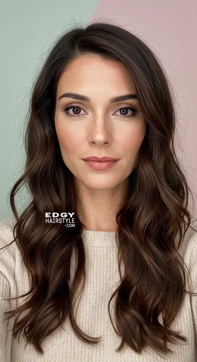 8. Deep Side Part with Loose Waves | Chic Long Hairstyles For Women Over 40