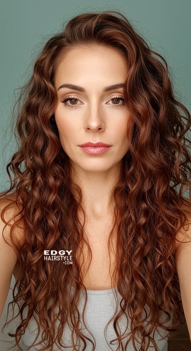 6. Voluminous Curls | Chic Long Hairstyles For Women Over 40