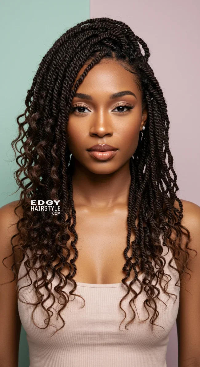 4. Passion Twists with Side Part | 10 Creative Twist Hairstyles For A Bold And Beautiful Look