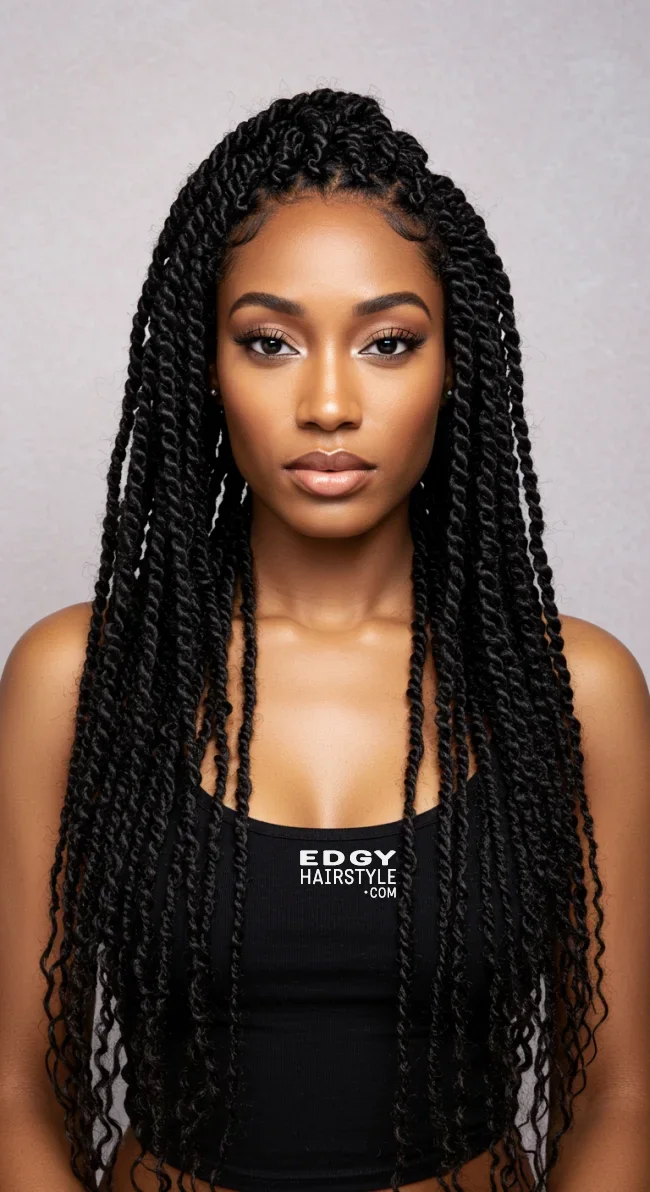 6. Chunky Rope Twists | 10 Creative Twist Hairstyles For A Bold And Beautiful Look