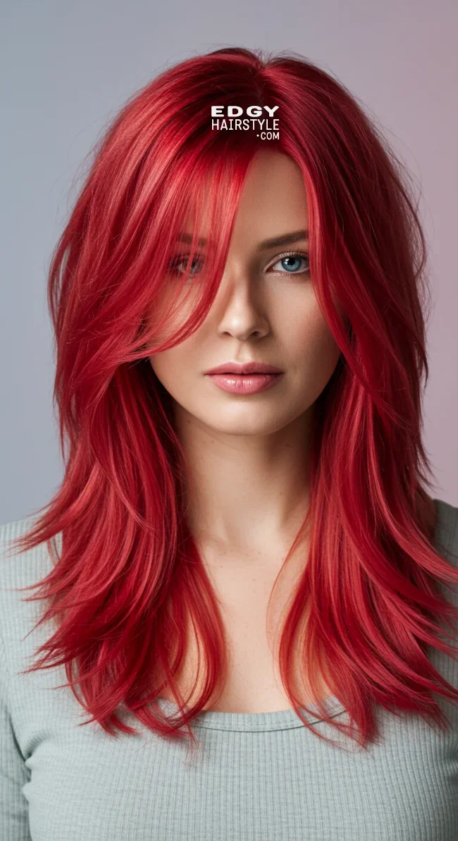 7. Red Layered Cut | Radiant Red Locks: Embracing The Beauty Of Natural