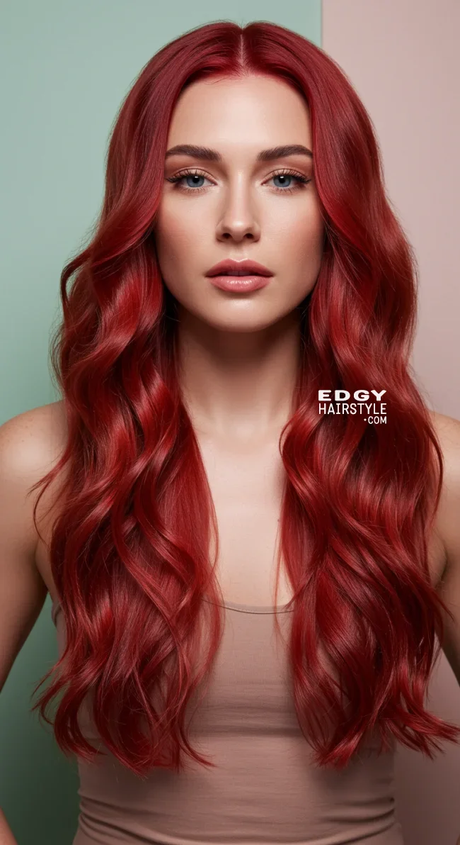 4. Voluminous Red Waves | Radiant Red Locks: Embracing The Beauty Of Natural