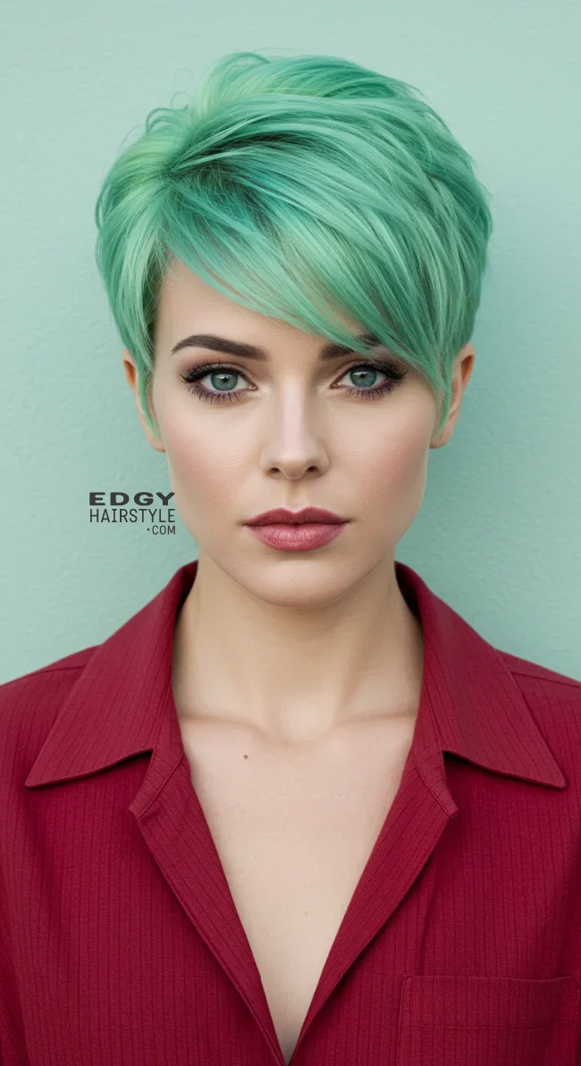 10. Bold Color Pixie | 10 Trendy Pixie Cut Ideas Catering To All Tastes