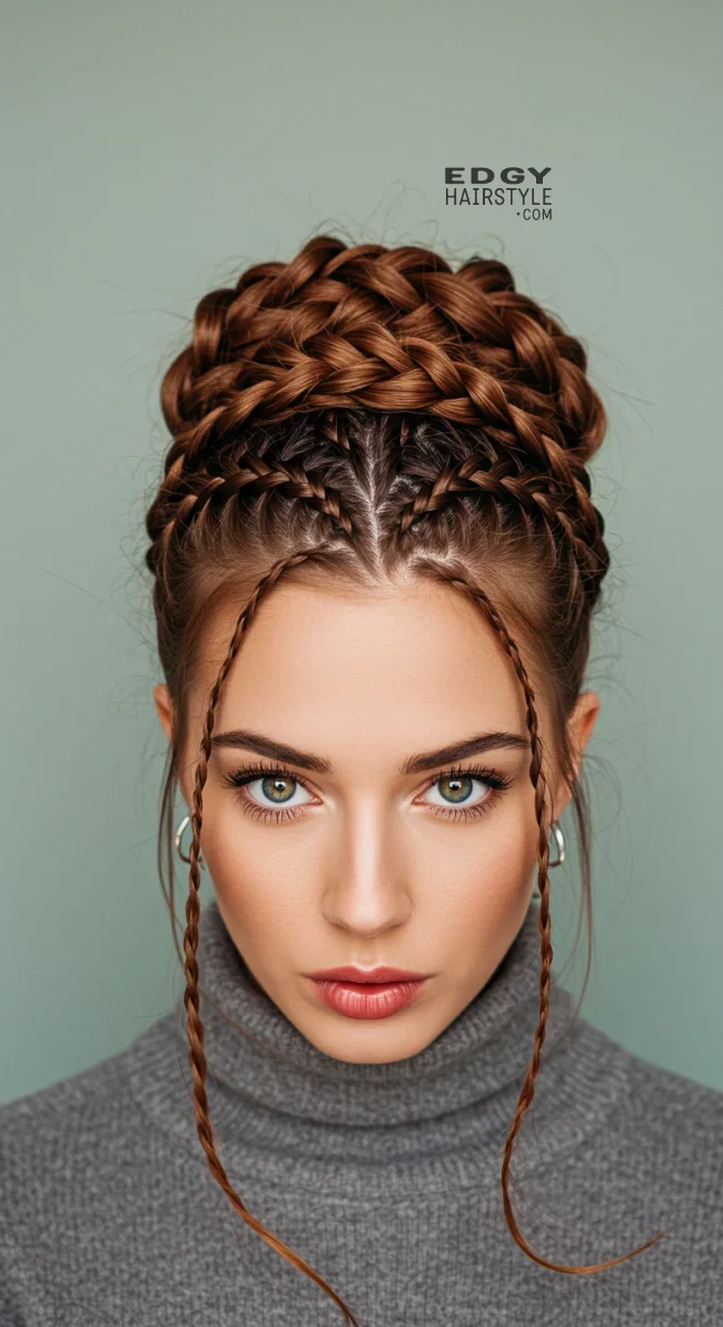 2. Intricate Braided Crown | Winter Hairstyles: Embrace The Season With Chic And Cozy Looks