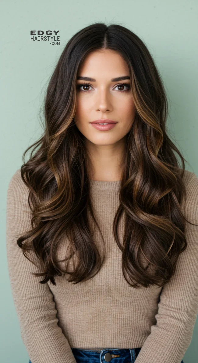 5. Layered Long Waves | Winter Hairstyles: Embrace The Season With Chic And Cozy Looks