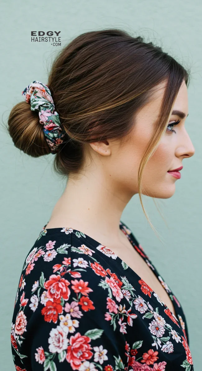 13. Twisted Low Bun | Why Statement Scrunchies Are The Ultimate Hair Accessory For Every Occasion!
