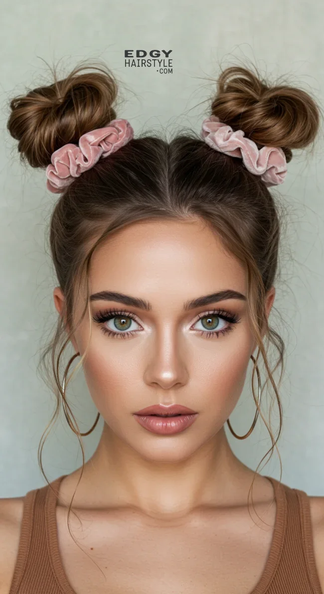 6. Space Buns | Why Statement Scrunchies Are The Ultimate Hair Accessory For Every Occasion!