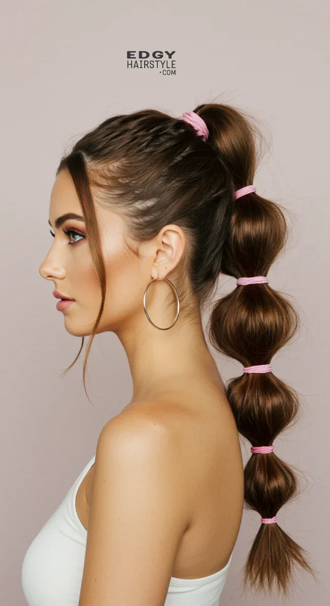 8. Bubble Ponytail | Why Statement Scrunchies Are The Ultimate Hair Accessory For Every Occasion!
