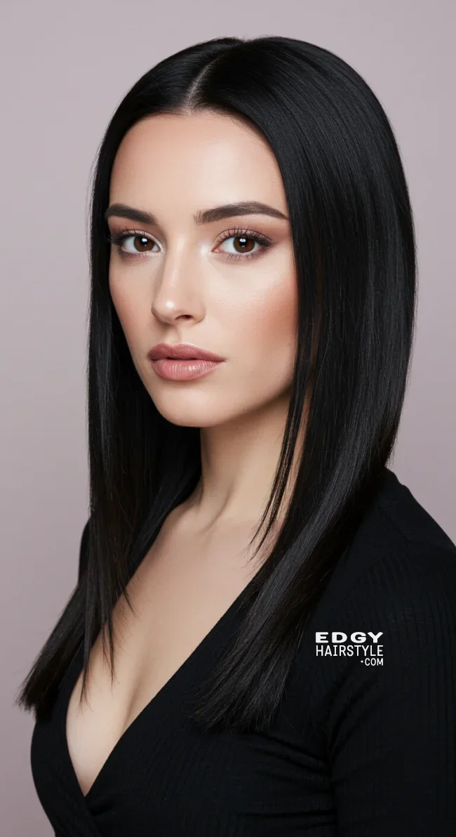 7. Simple Straight Hair | 7 Holiday Hairstyles That Are Easy