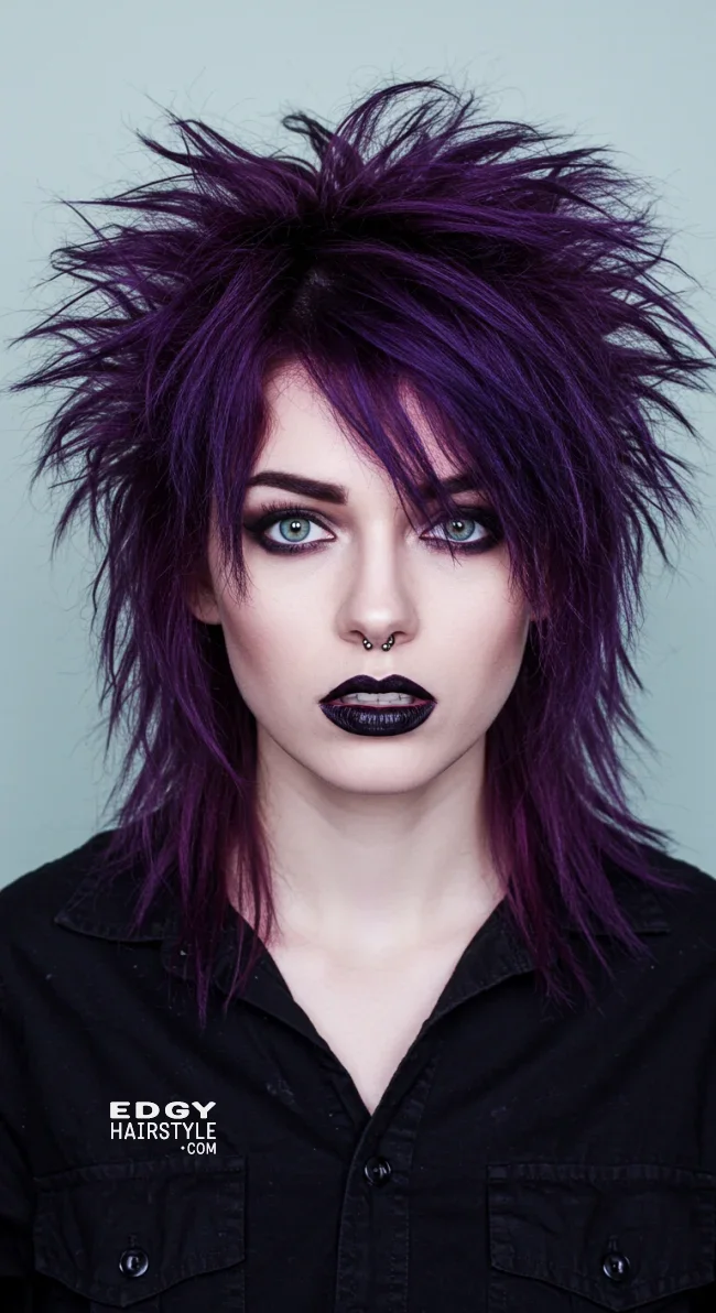 7. Spiky Mullet | 8 Classic Grunge Hairstyles That Are Most Popular
